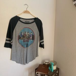 Stranger things baseball tee